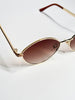 Jimmy Choo Oval Gold Frame Sunglasses