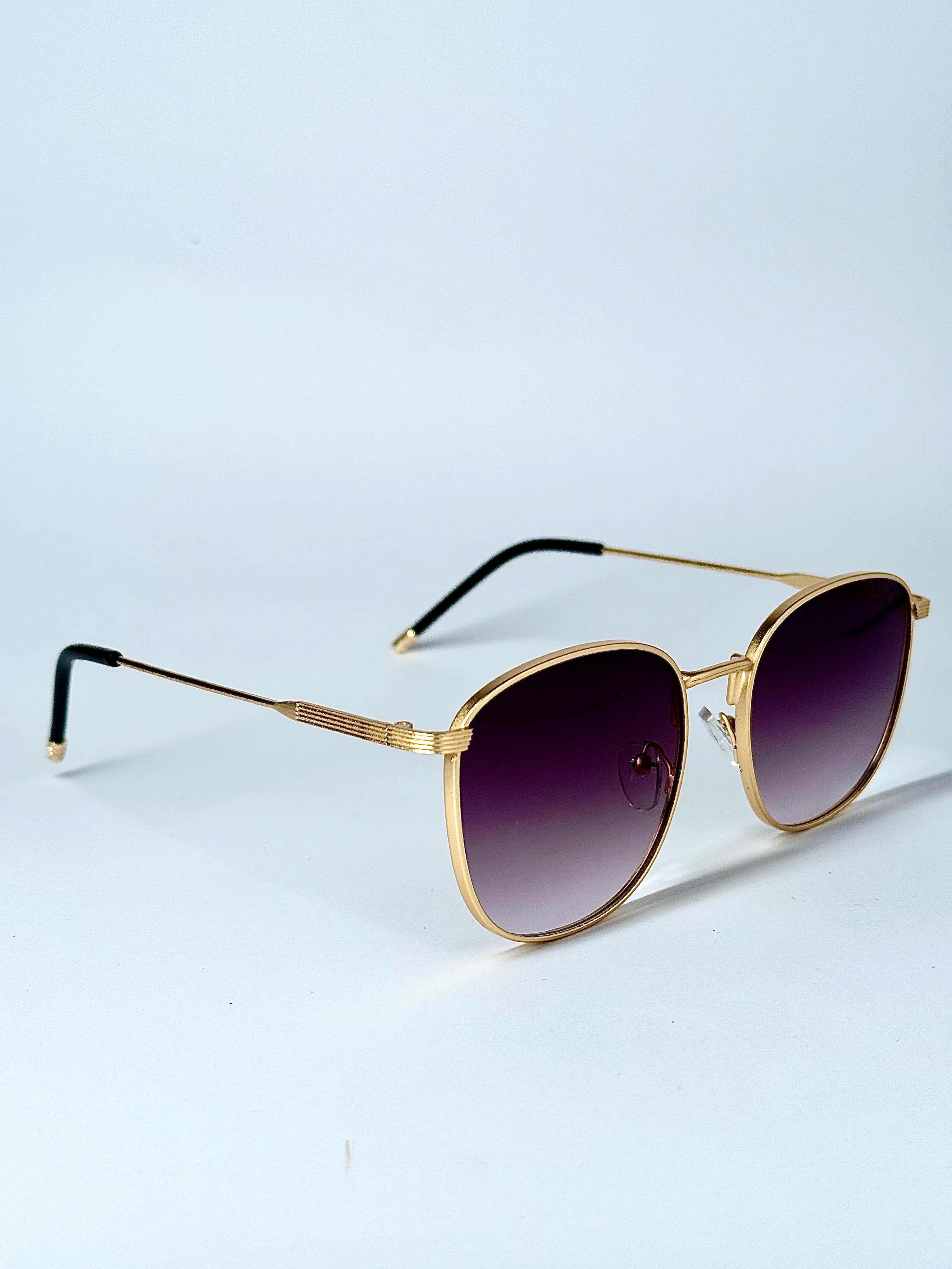 Gucci Square Gold Frame Sunglasses