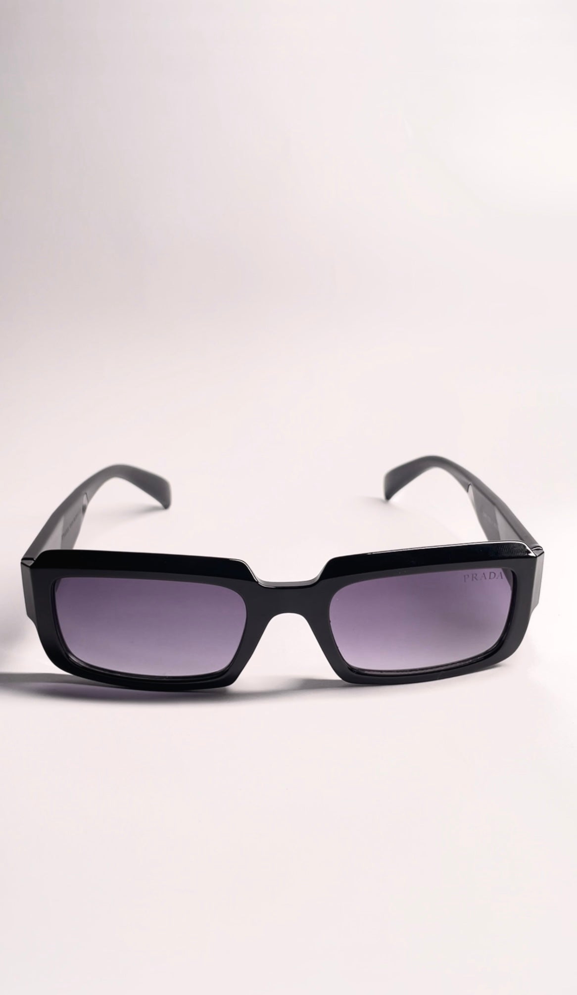 Prada Black Rectangular Sunglasses